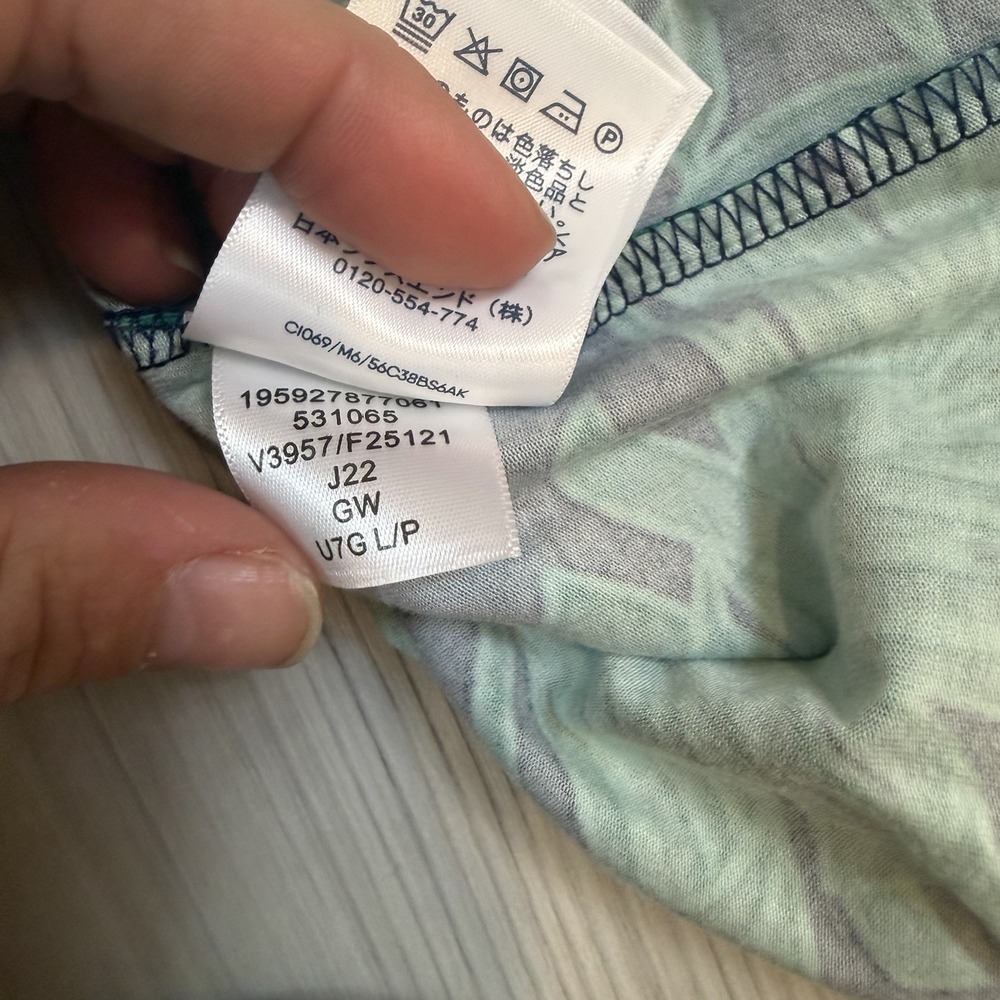 Lands' End square neck tiered maxi dress Size Large Petite 14/16 Sleeveless Leaf - Picture 6 of 10